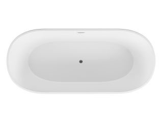 Акриловая ванна Grossman Forta GR-1503MB 170x75см чёрный матовый/белый